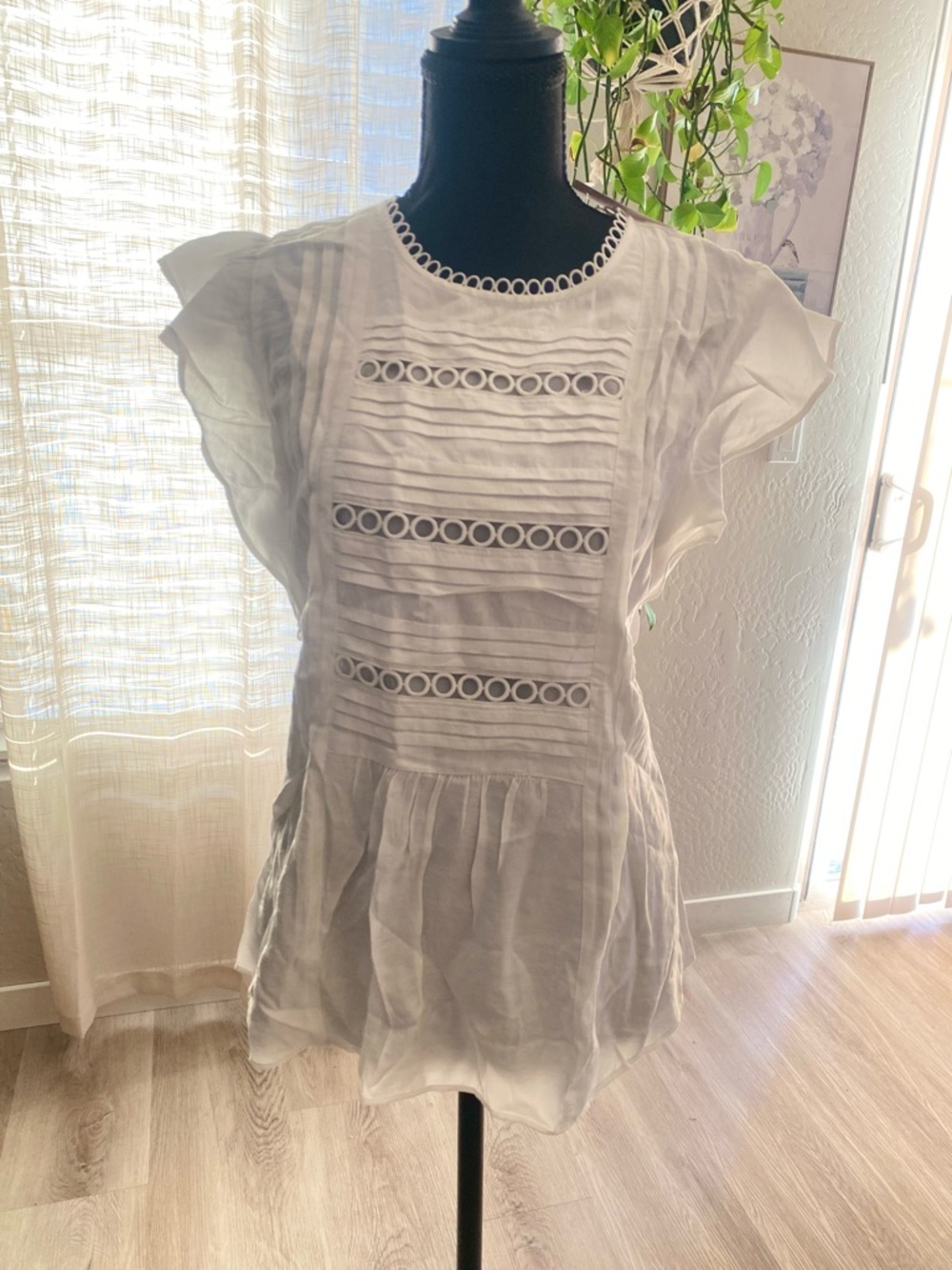 Ann Taylor White Eyelet blouse